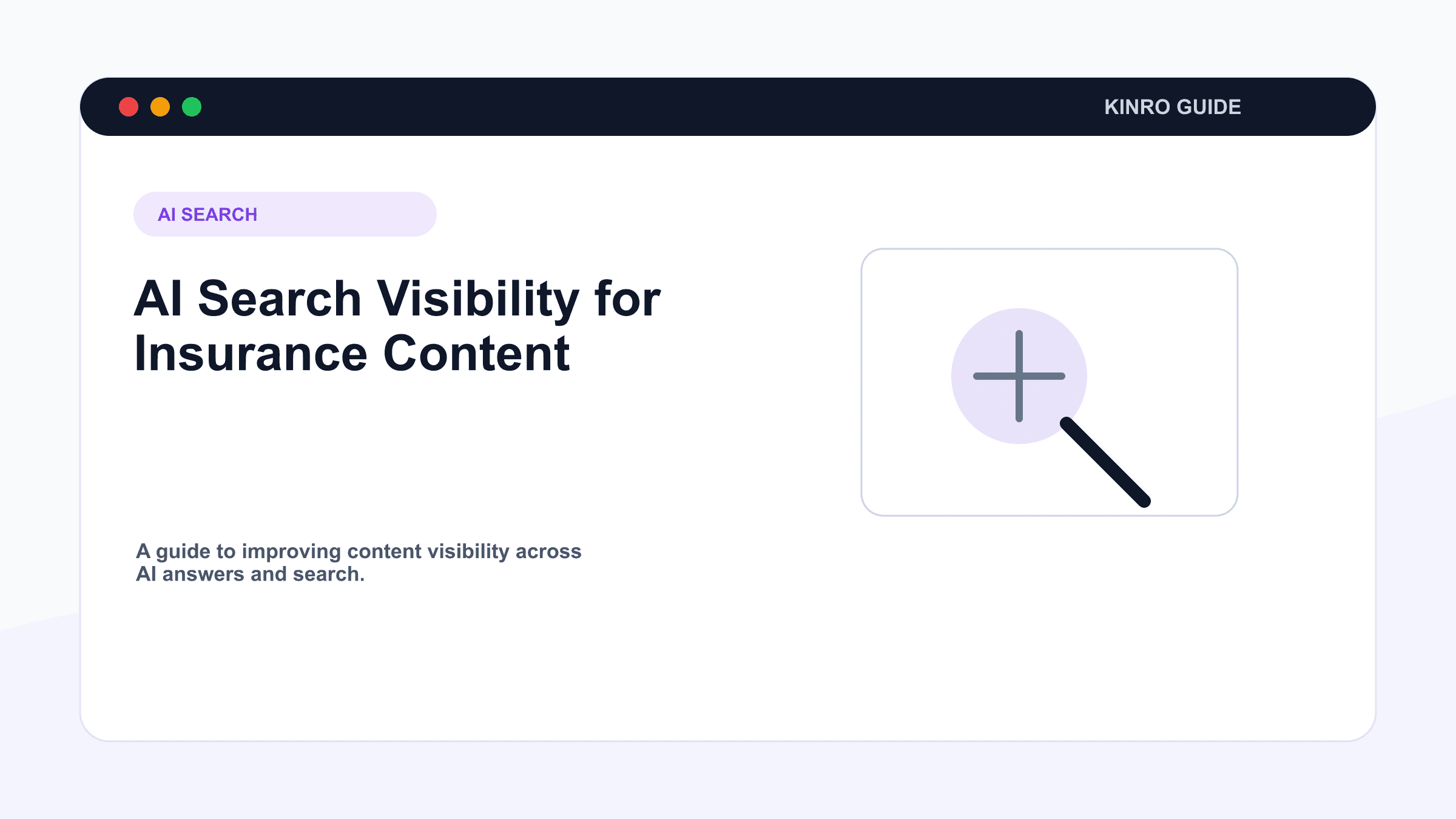 AI search visibility for insurance content